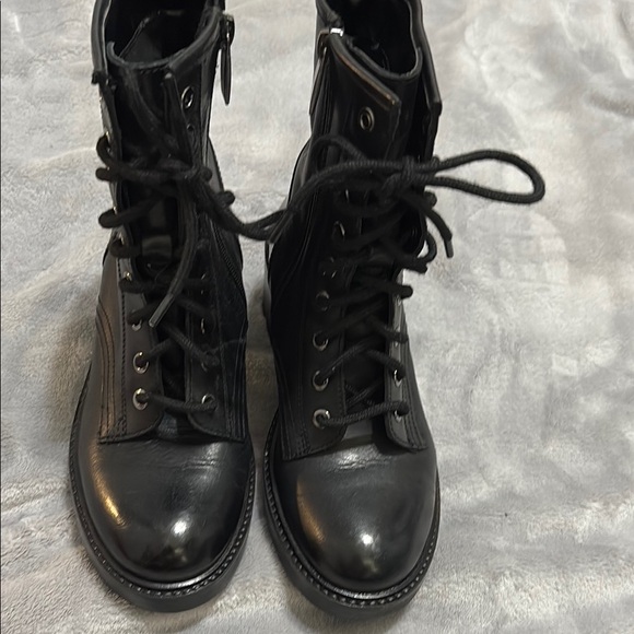 ALDO Black Leather Ankle Boots - Picture 4 of 9